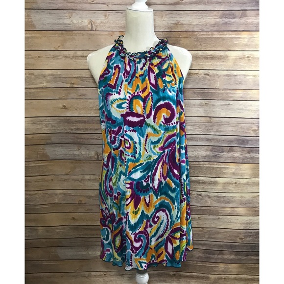 Multi Colored Halter Dress - Picture 2 of 5